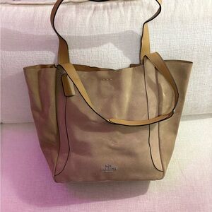 Coach Brown Leather Tote Bag
